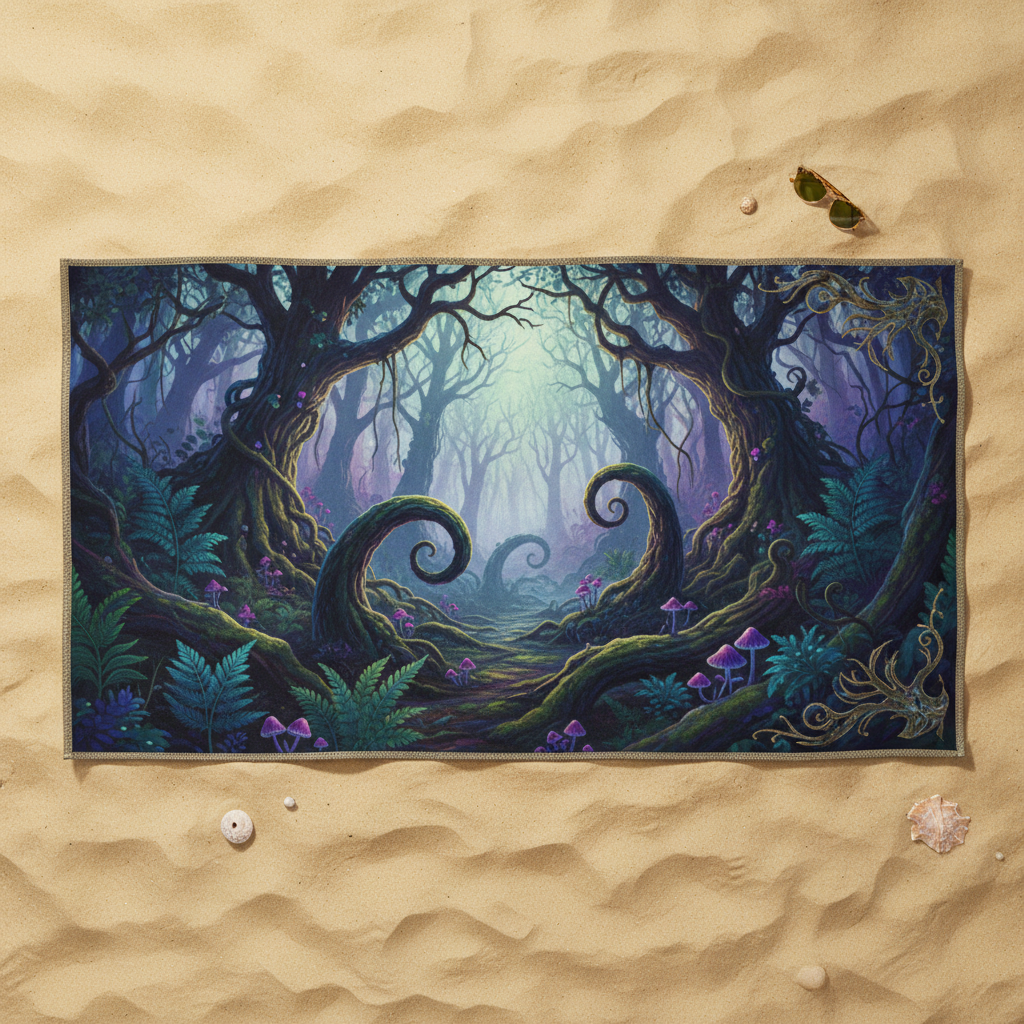Mystic Forest Beach Towel