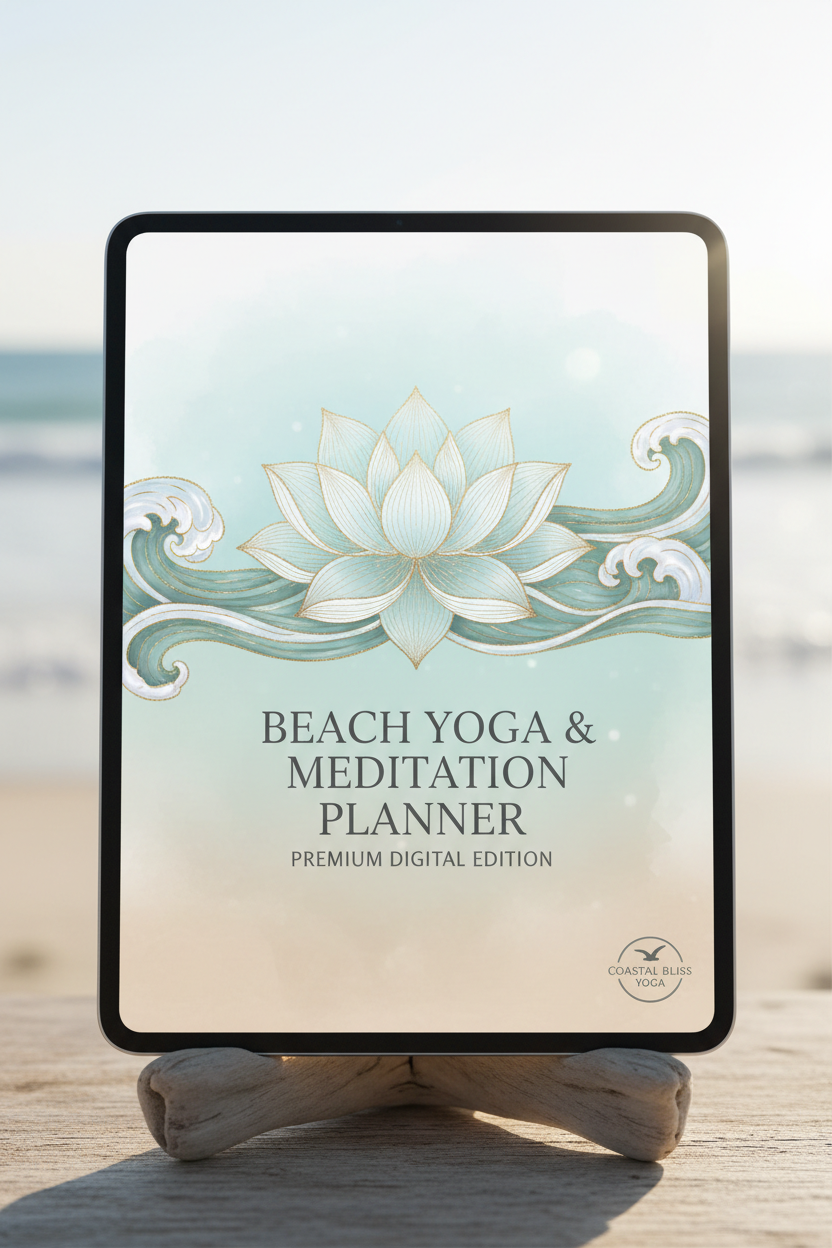 Beach Yoga Meditation Planner - Cover