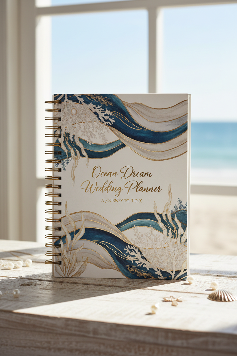 Ocean Dream Wedding Planner - Couverture premium