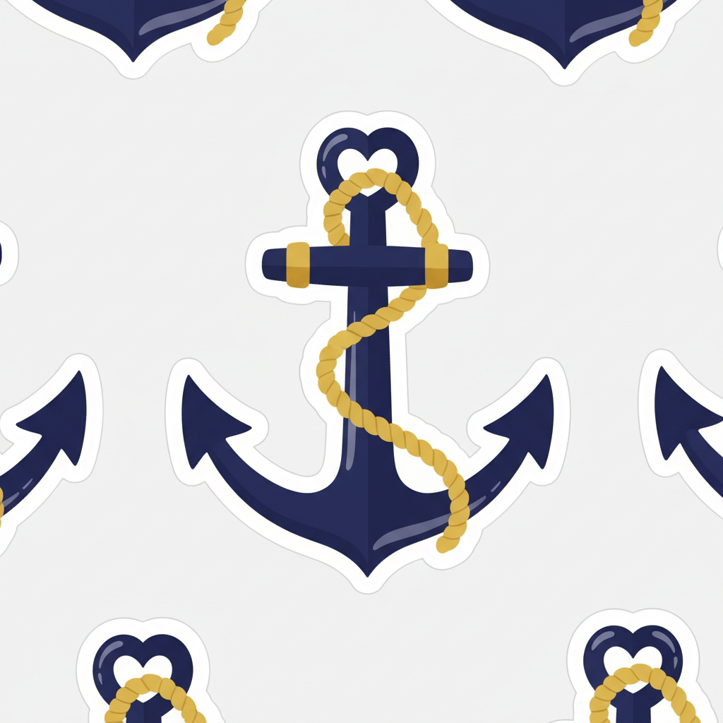 Sticker Ancre Coastal