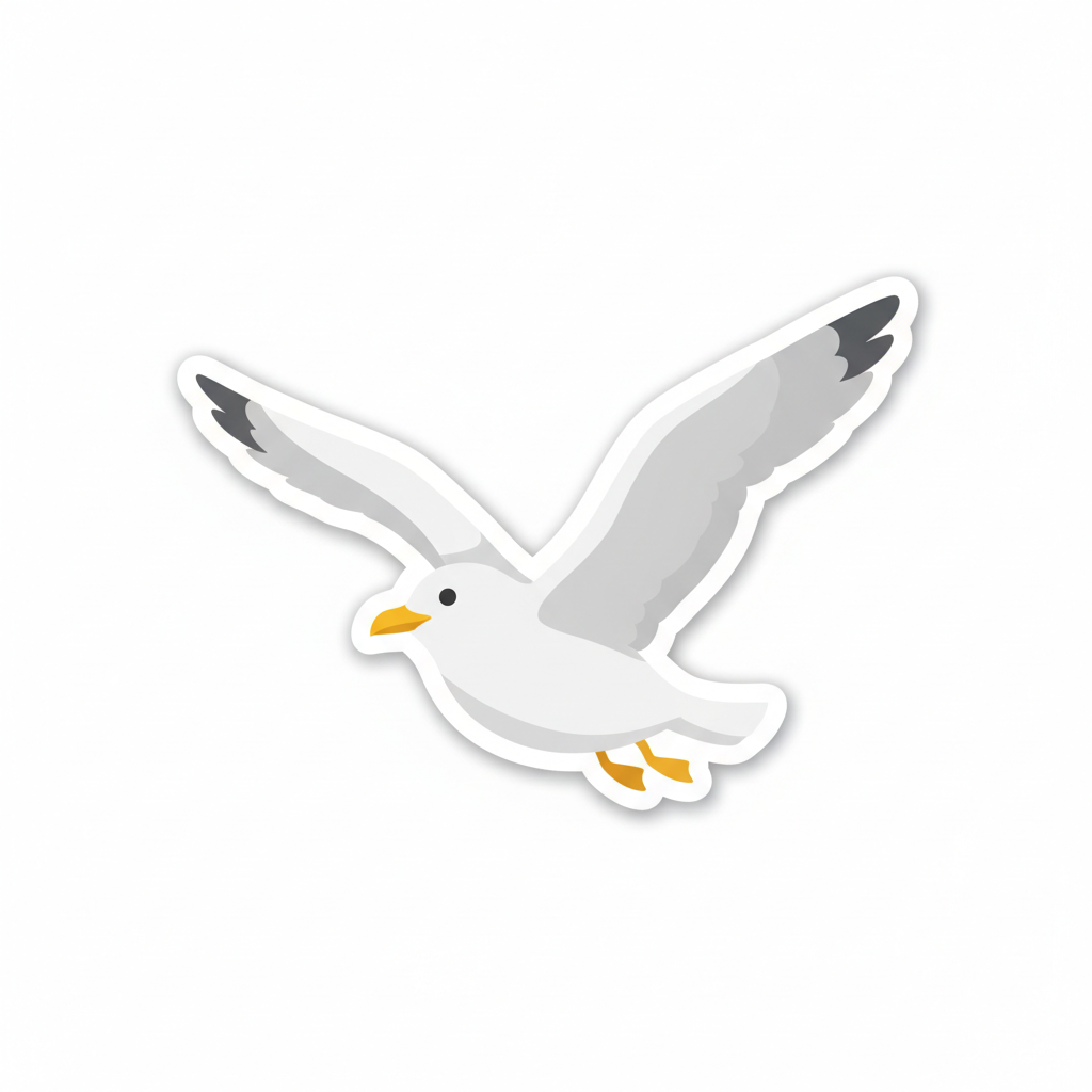 Sticker Mouette