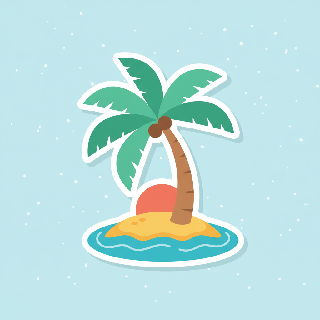 Sticker Palmier
