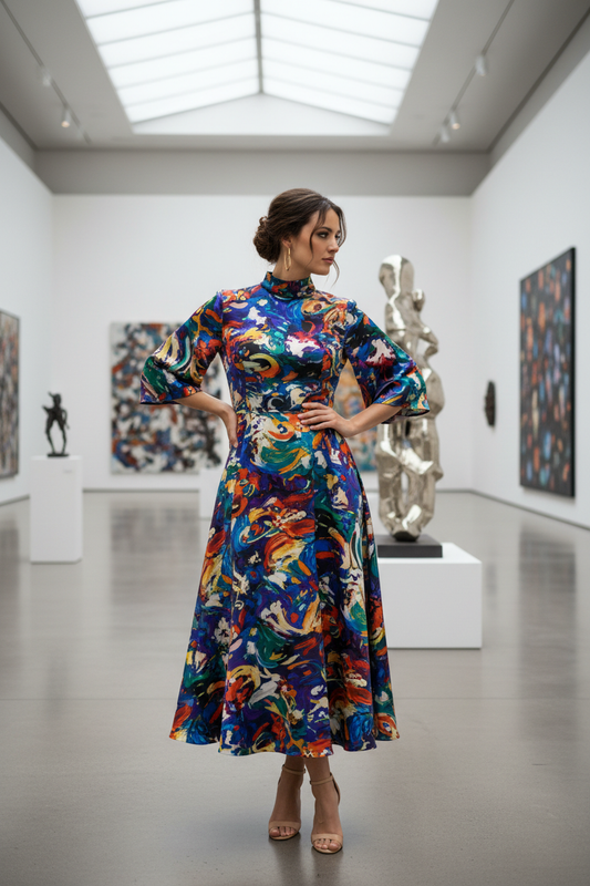 Robe imprimée art : porter une œuvre d'art