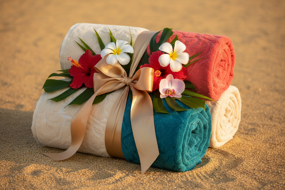 Idée Cadeau - Serviettes de Plage Premium