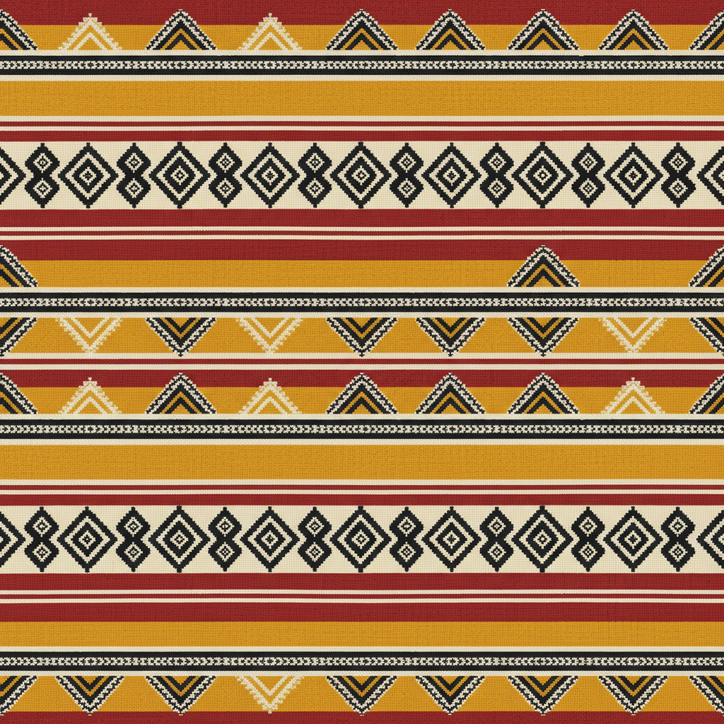 Robe Midi Rayures Ethniques Berbères — Tribu Soleil