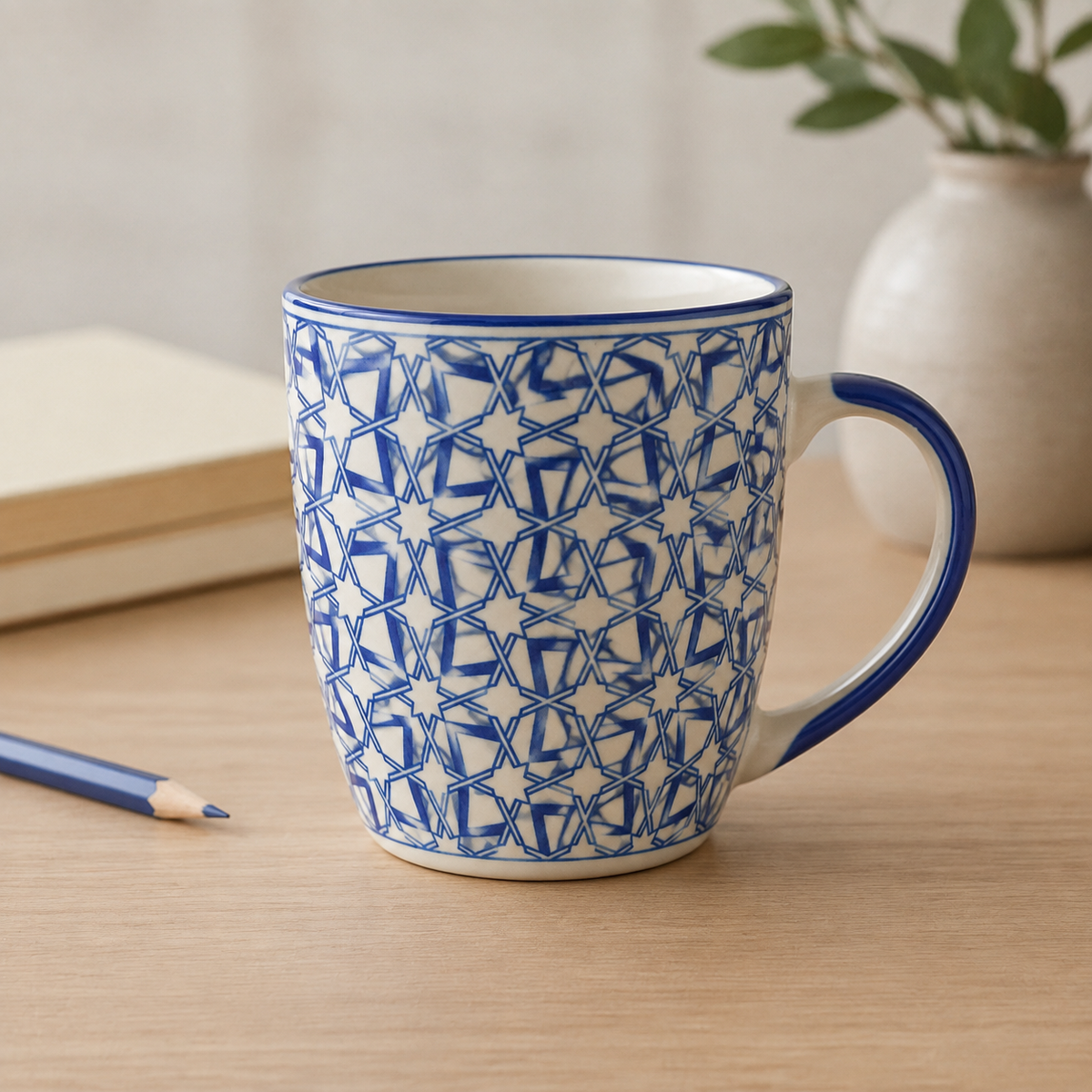 Mug Imprimé Sakura — Fleurs de Cerisier Rose & Noir