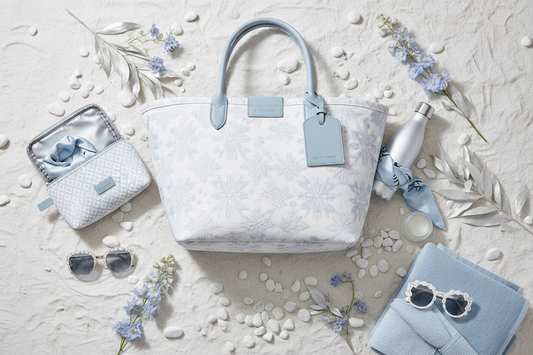 Arctic Frost Beach Bag - Flat lay