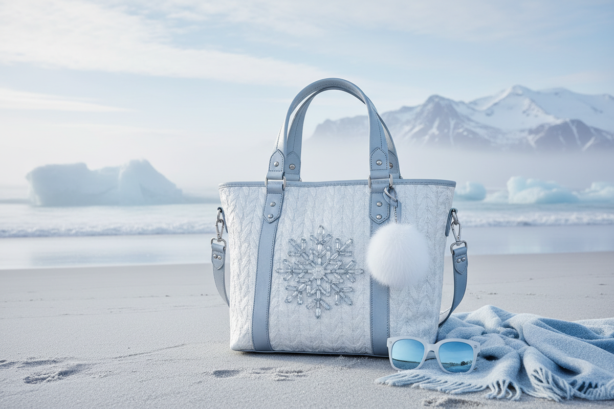 Arctic Frost Beach Bag - Lifestyle