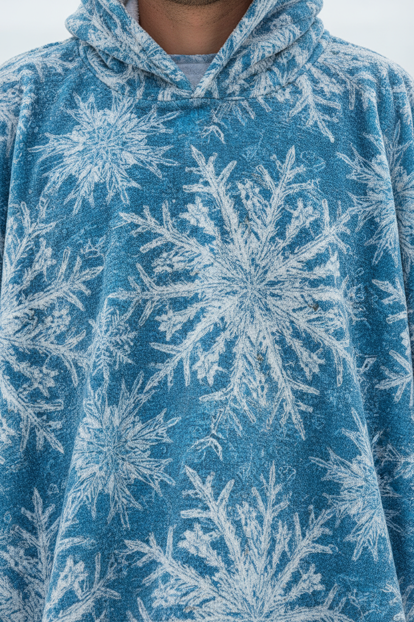 Arctic Frost Beach Poncho - Détail tissu