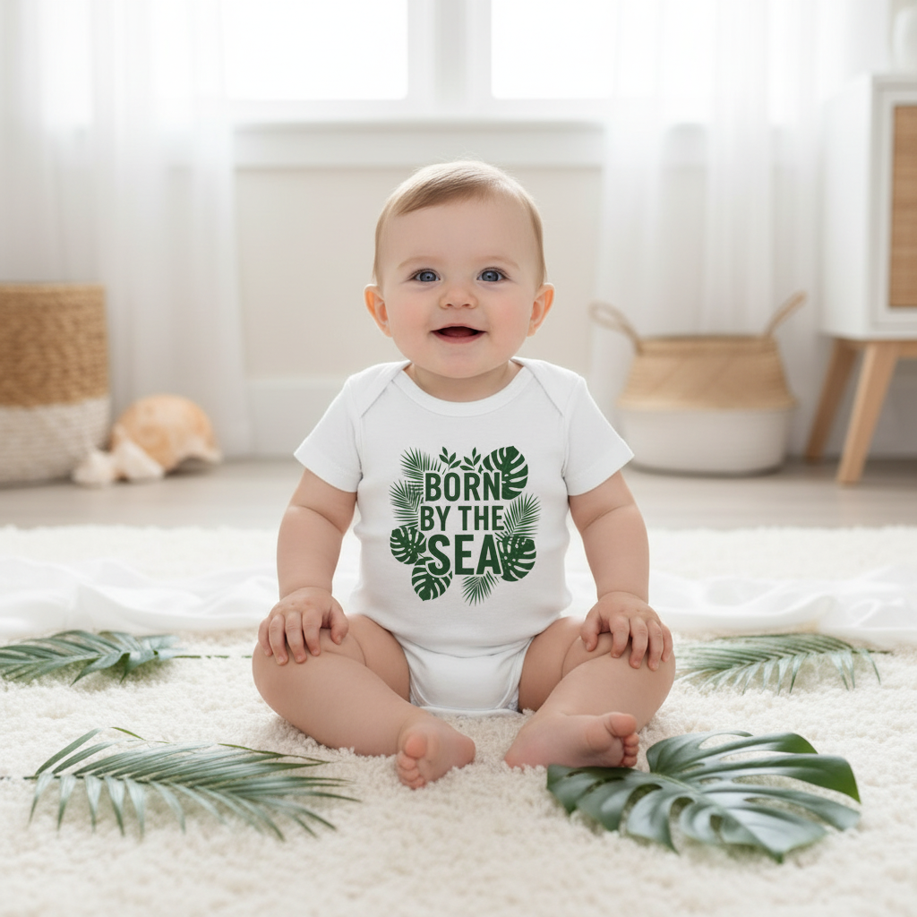 Bébé portant le body