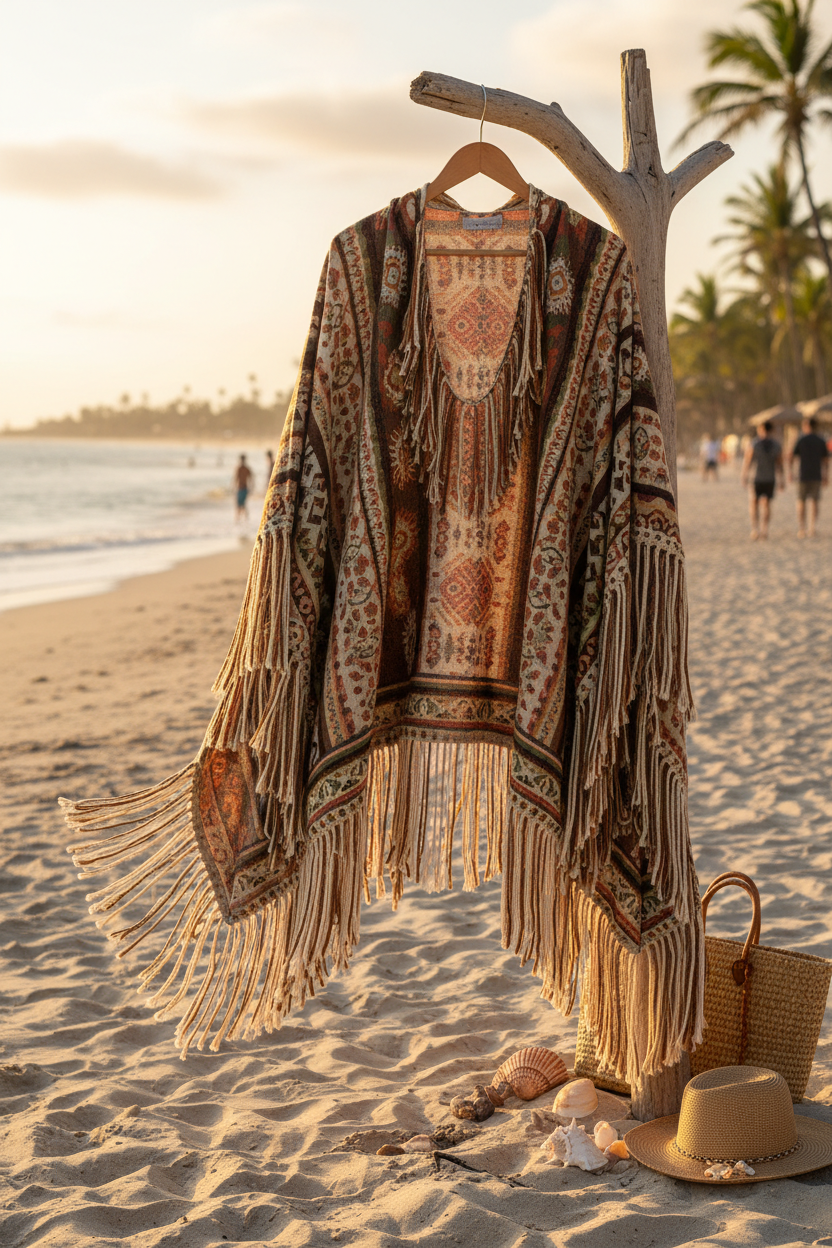 Bohemian Spirit Beach Poncho - Hero