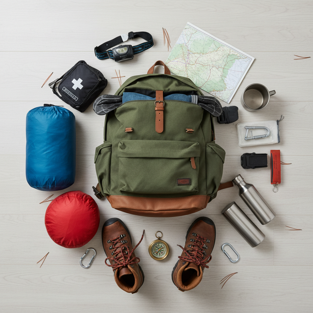 Camping Aventure - Flat lay