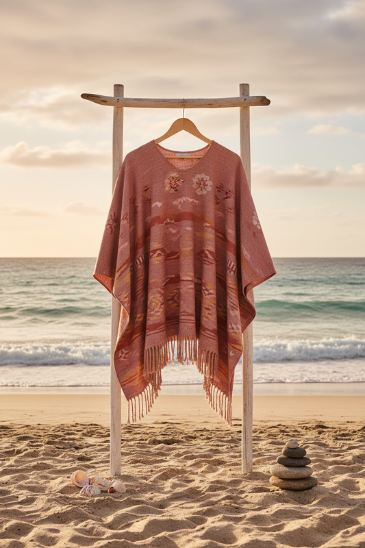 Desert Rose Beach Poncho - Hero