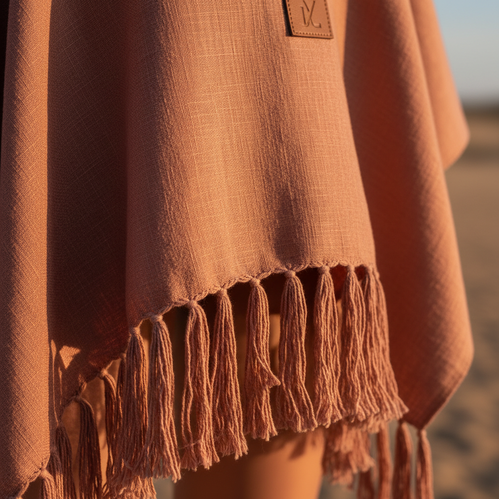 Desert Rose Beach Poncho - Texture
