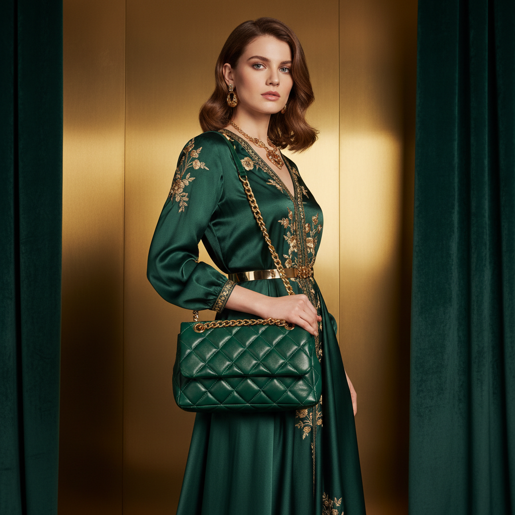 Emerald Quilted - Lifestyle