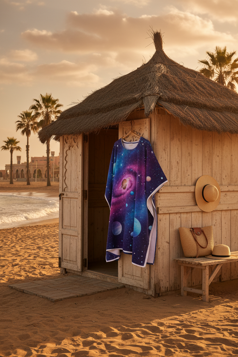 Galaxy Dreams Beach Poncho - Lifestyle