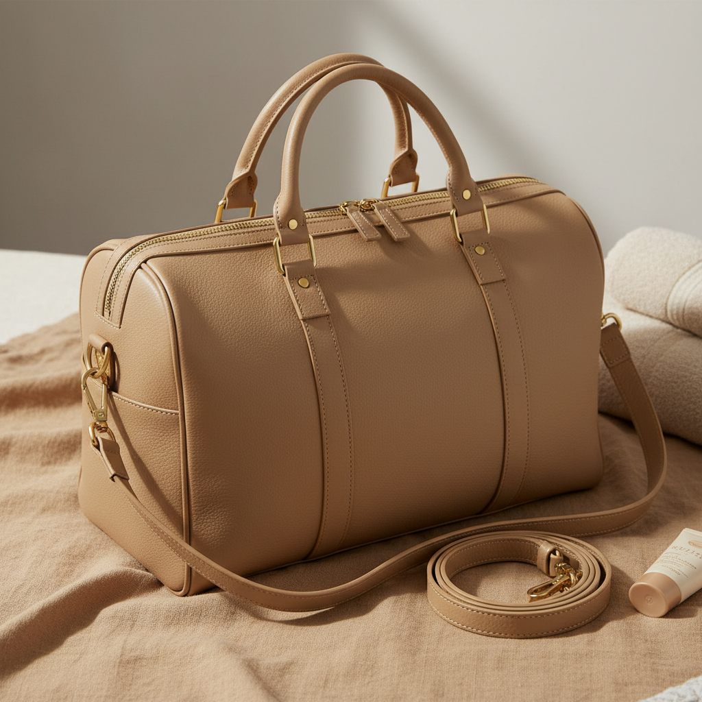Sand Beige Weekend Bag - vue principale