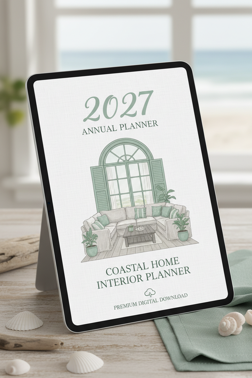 Coastal Home Interior Planner 2027 - Couverture PDF