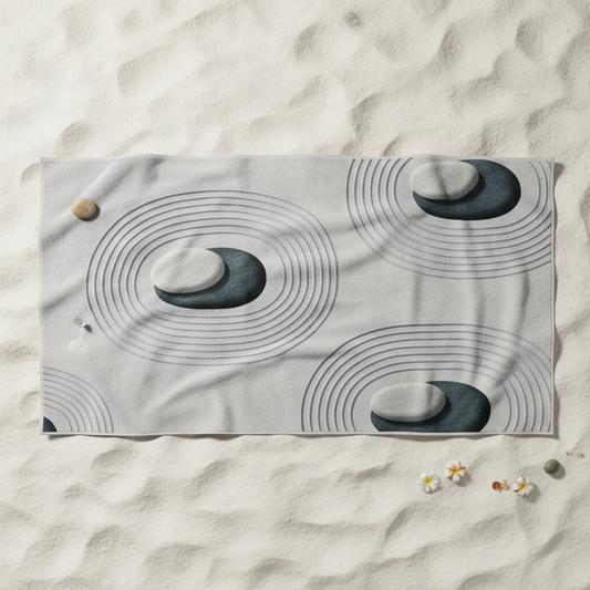 Zen Garden Beach Towel