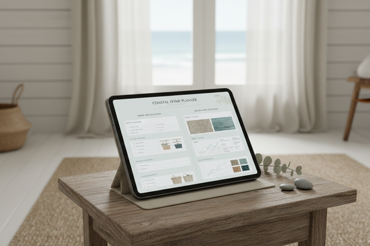 Coastal Home Planner - Mockup tablet