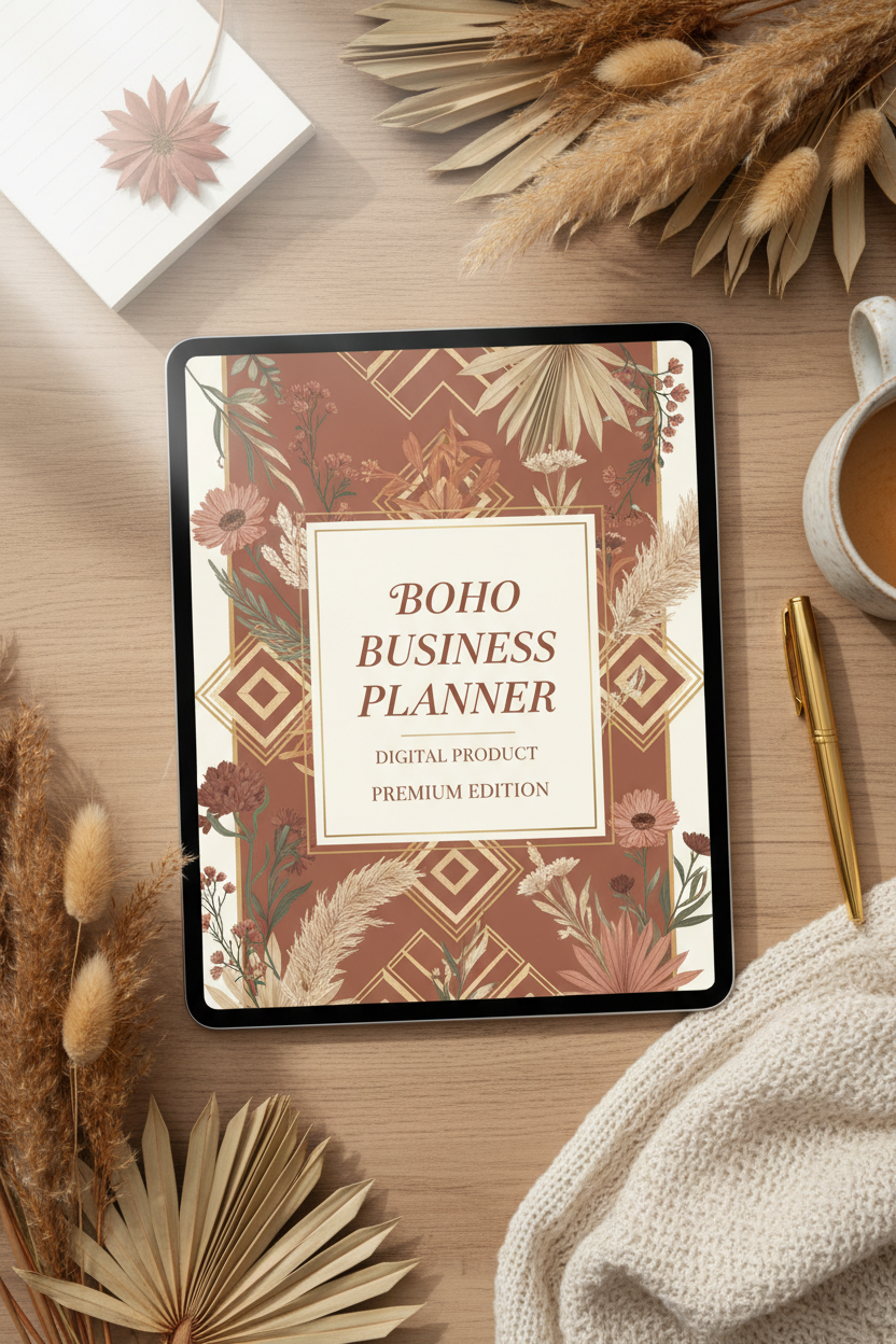 Boho Business Planner - Cover