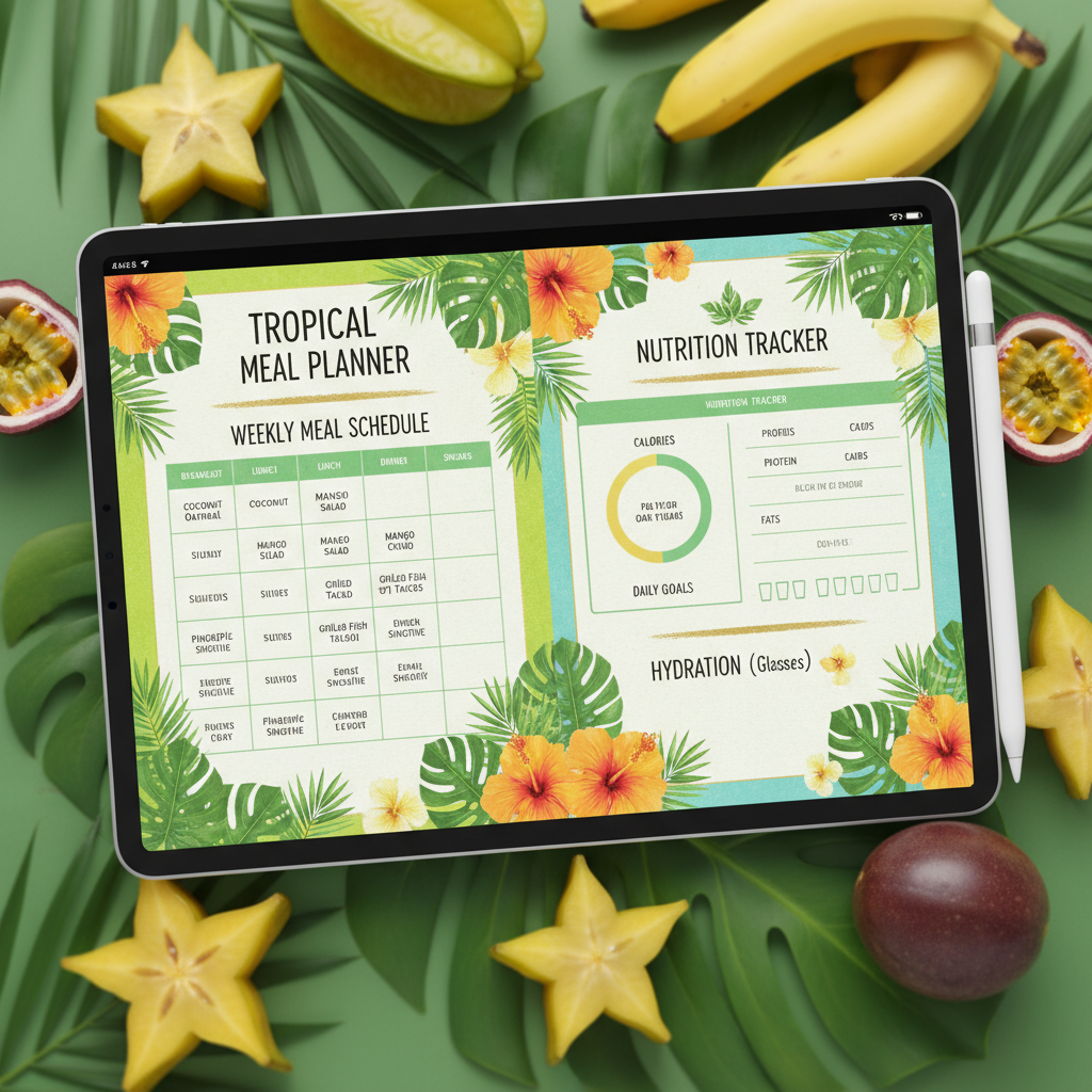Tropical Meal Planner - Detail pages