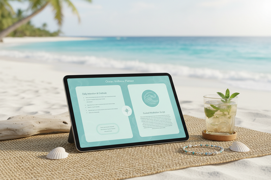 Ocean Wellness Planner - Mockup tablet