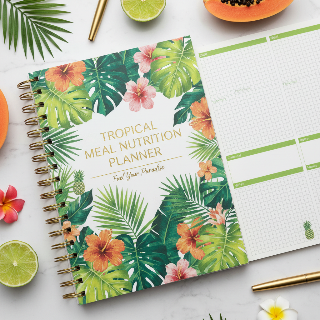 Tropical Meal Nutrition Planner - Détail couverture
