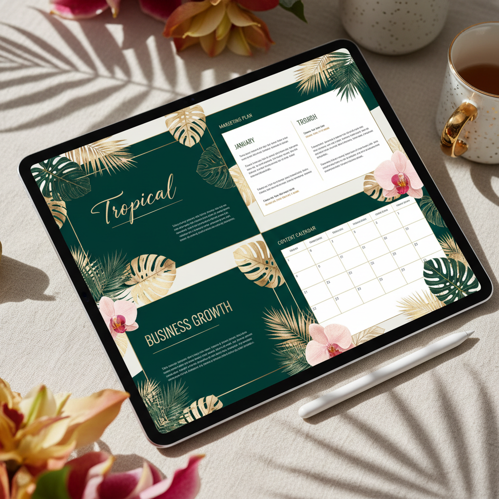 Tropical Business Planner - Detail pages