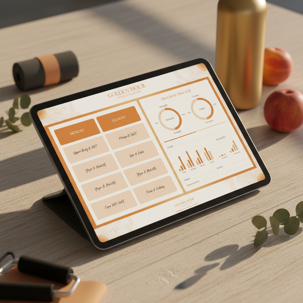 Golden Hour Fitness Planner - Detail pages
