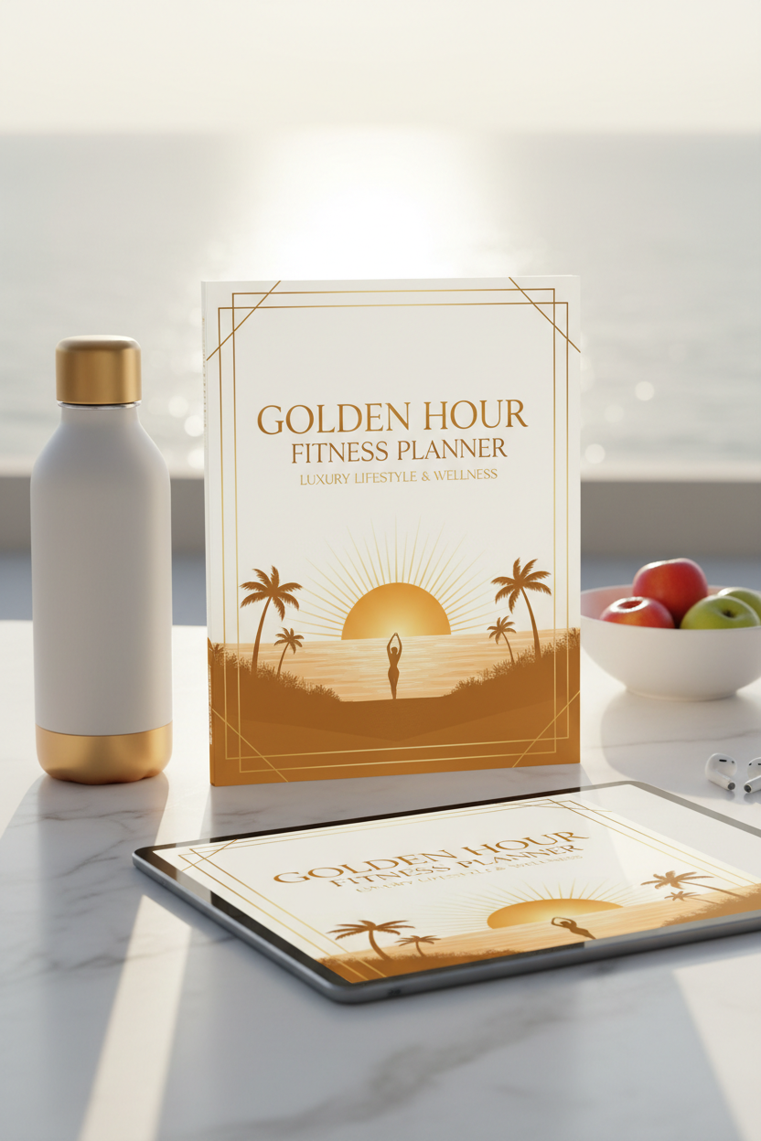 Golden Hour Fitness Planner - Cover