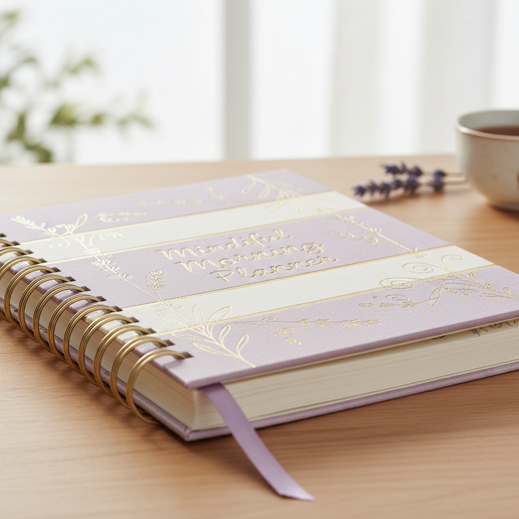 Mindful Morning Planner - Détail couverture