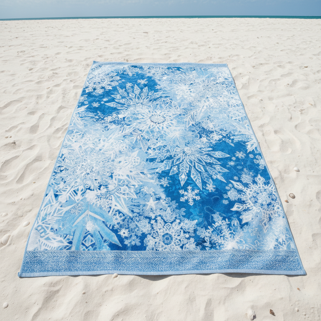 Arctic Frost Beach Towel - sur le sable