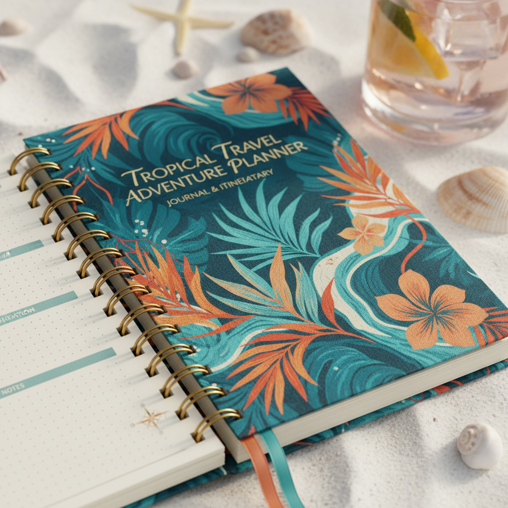 Tropical Travel Adventure Planner - Détail couverture