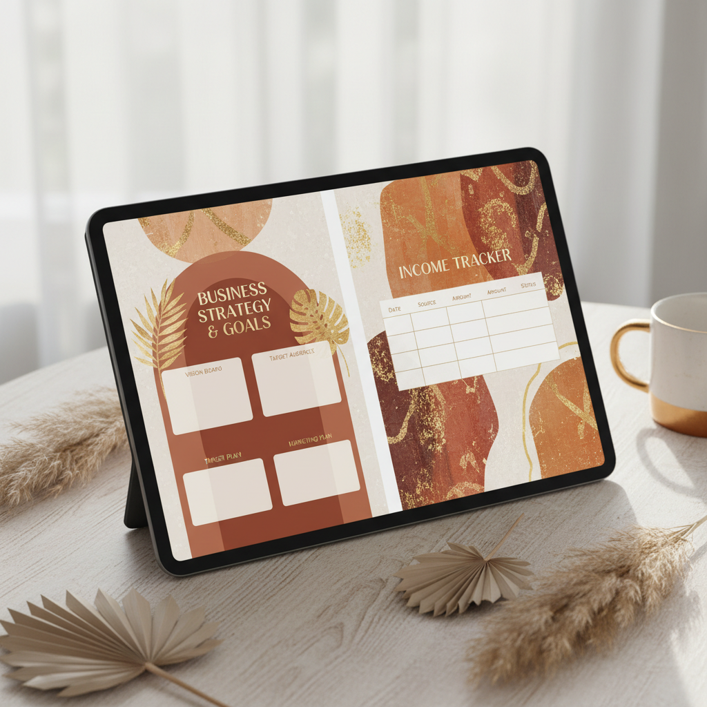 Boho Business Planner - Detail pages