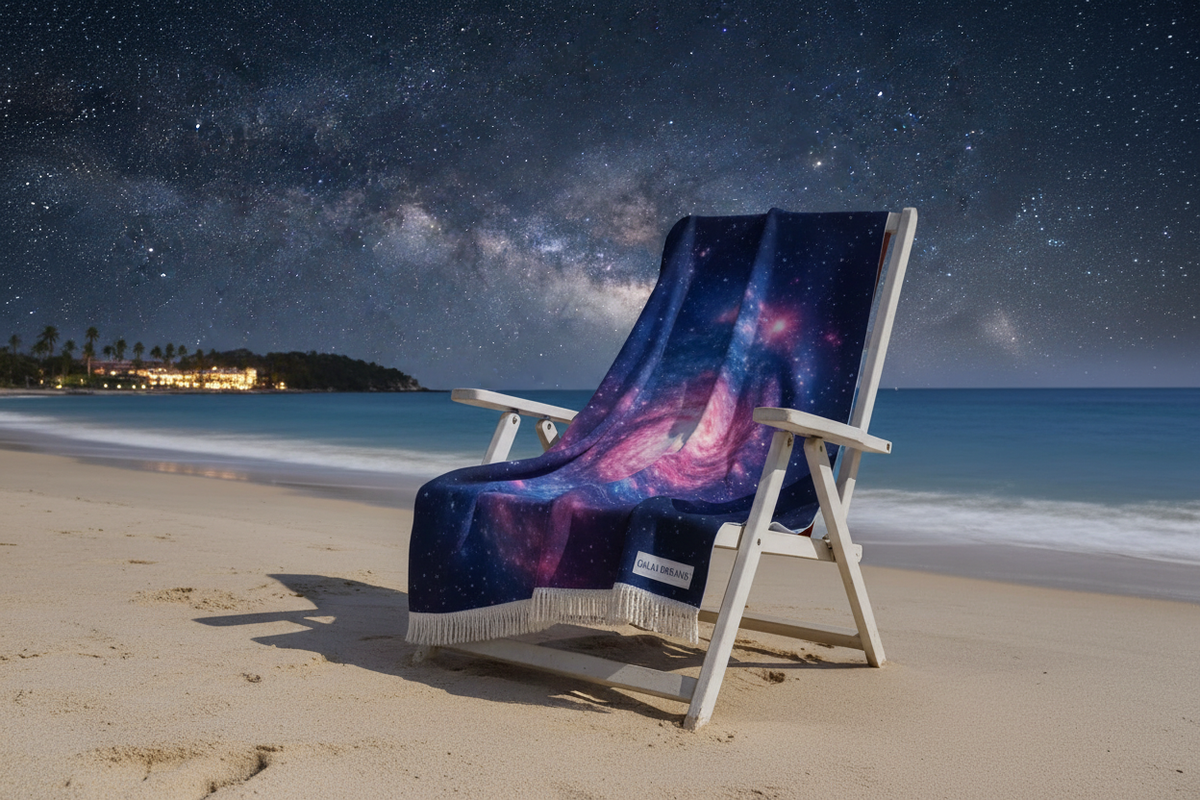 Galaxy Dreams Beach Towel - chaise plage