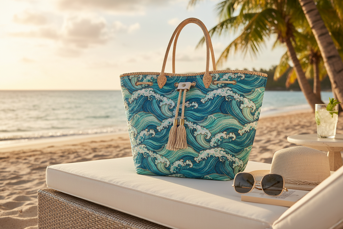 Ocean Breeze Beach Bag - chaise plage