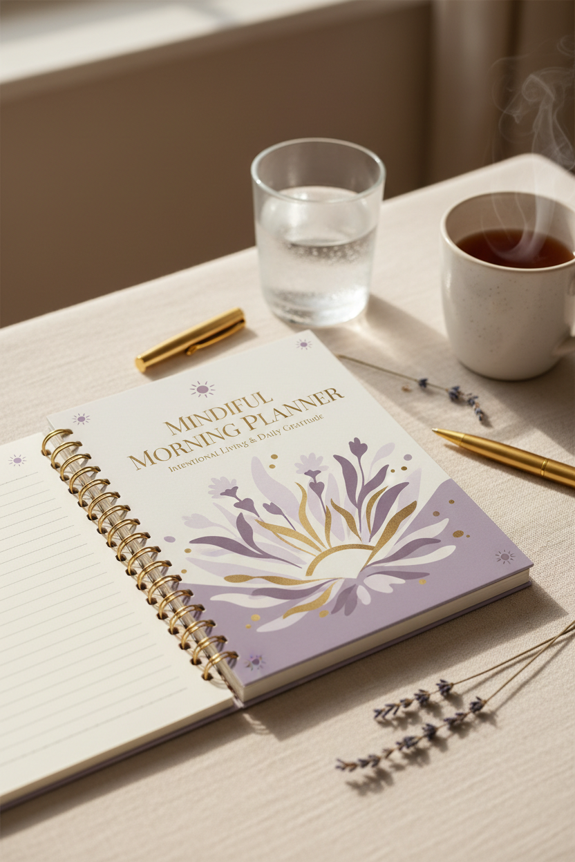 Mindful Morning Planner - Couverture premium