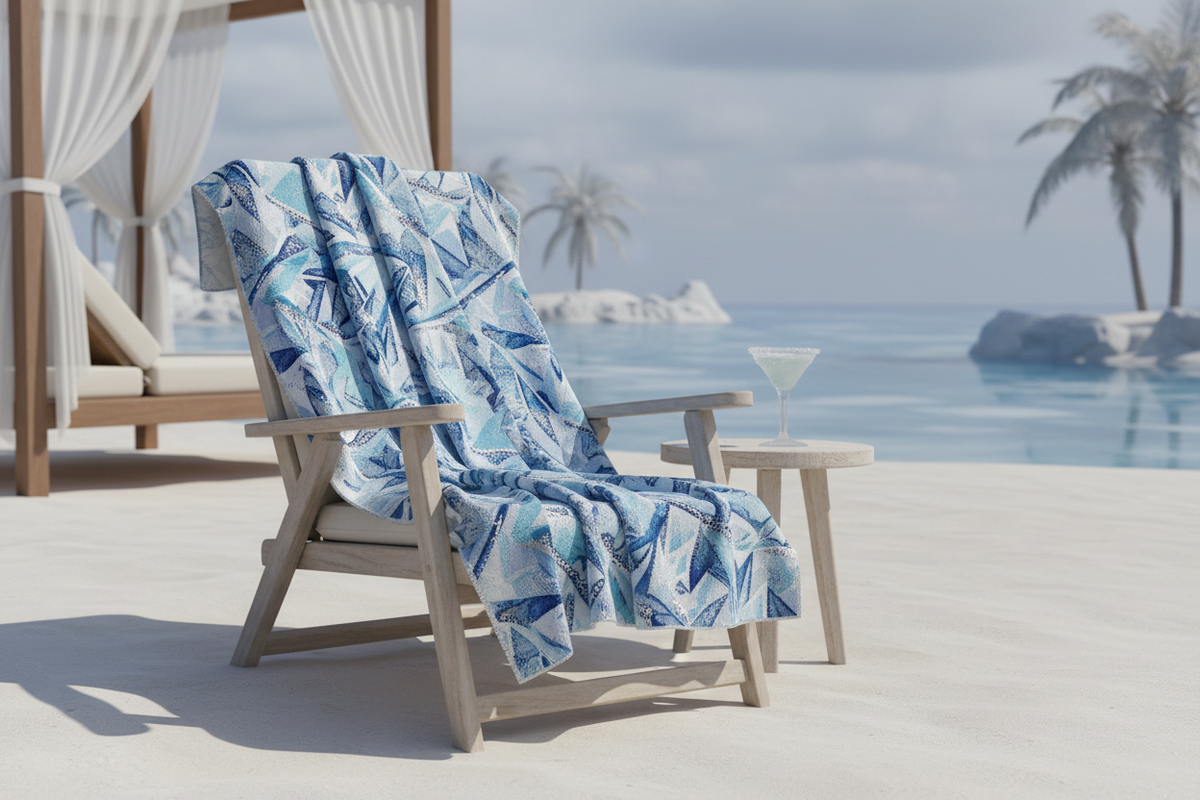 Arctic Frost Beach Towel - chaise plage