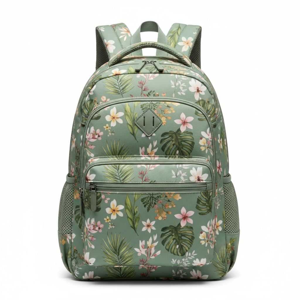 Sac à Dos Collège Nature Botanique - Vue frontale