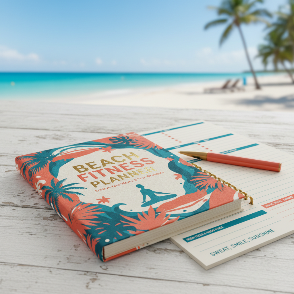 Beach Fitness Planner - Détail couverture