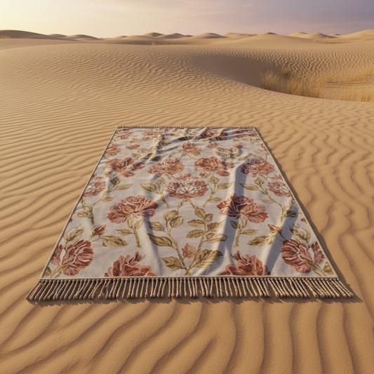 Desert Rose Beach Towel - sur le sable