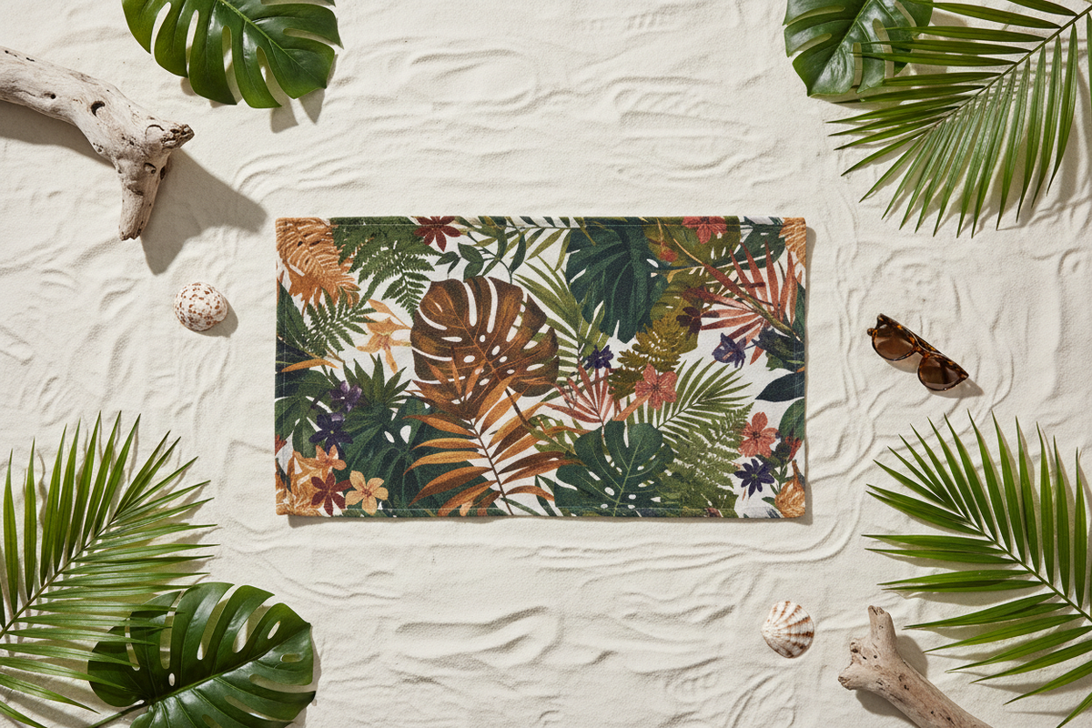 Wild Nature Beach Towel - flat lay