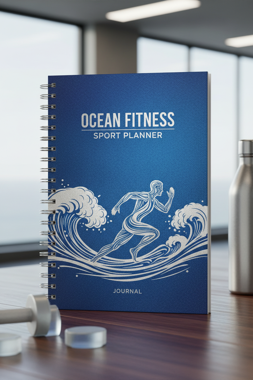 Ocean Fitness Sport Planner - Couverture premium