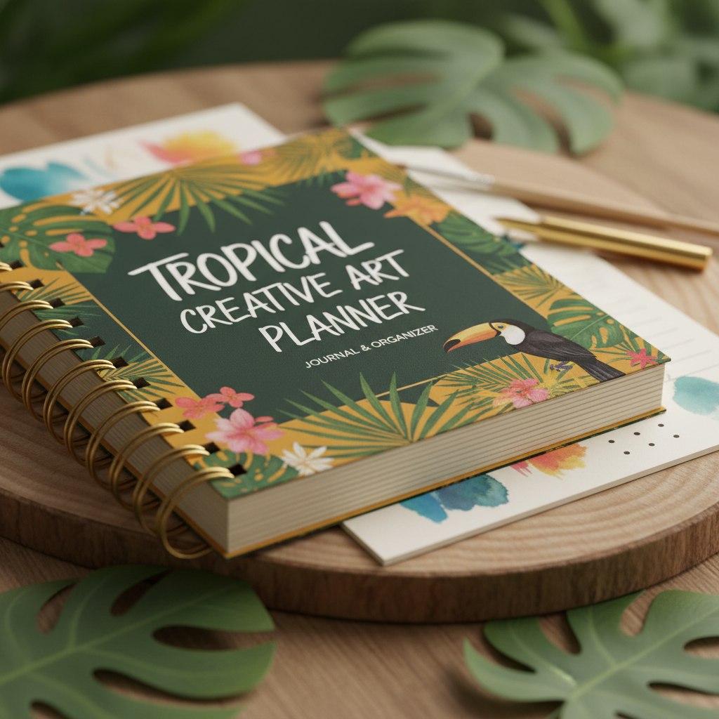 Tropical Creative Art Planner - Détail couverture