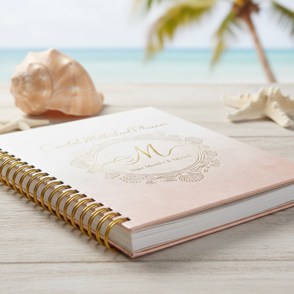 Coastal Pregnancy Motherhood Planner - Détail couverture