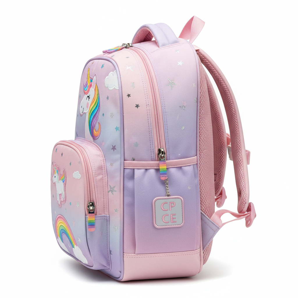 Sac à Dos CP/CE Licorne - Vue profil