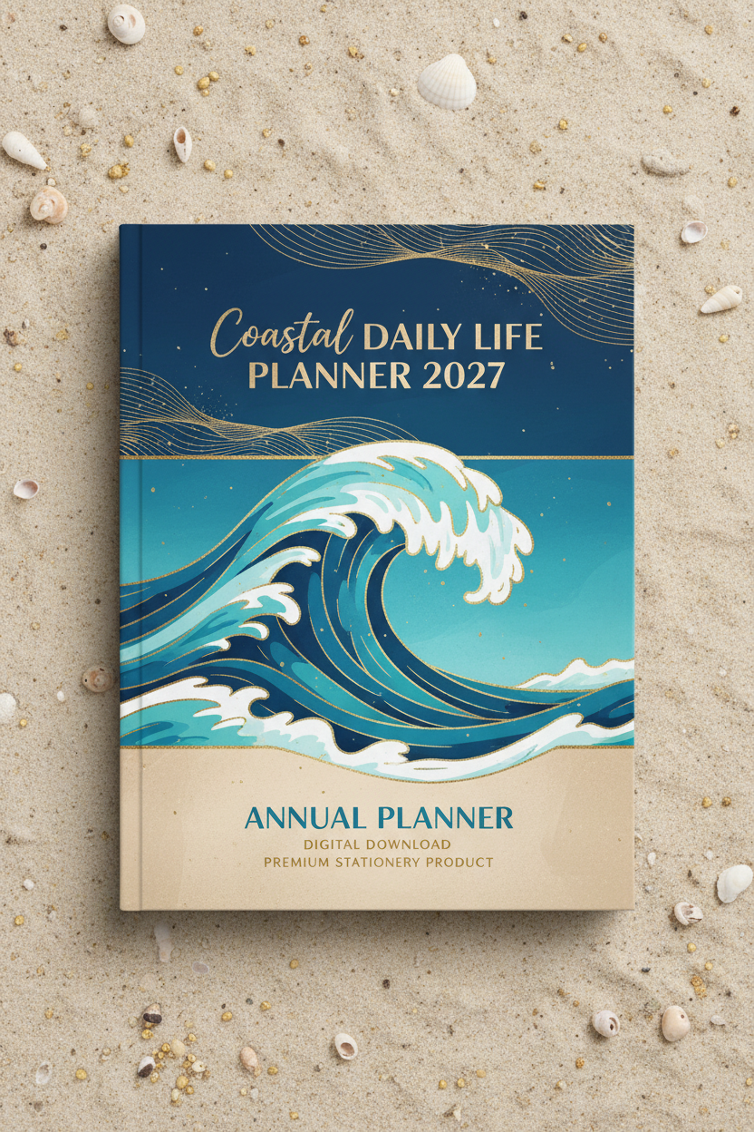 Coastal Daily Life Planner 2027 - Couverture PDF