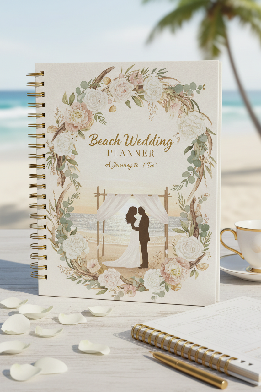 Beach Wedding Event Planner - Couverture premium