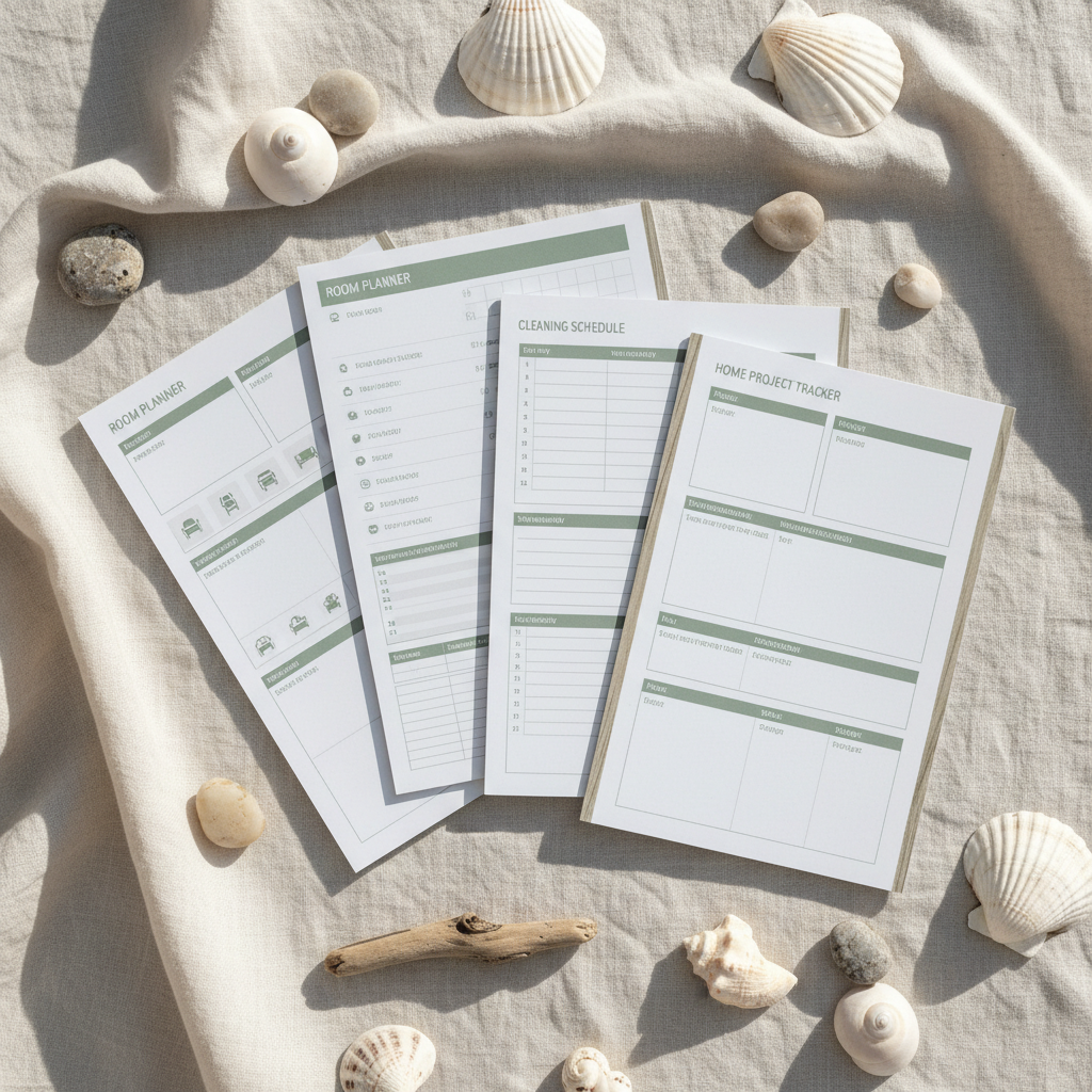 Coastal Home Planner - Flat lay